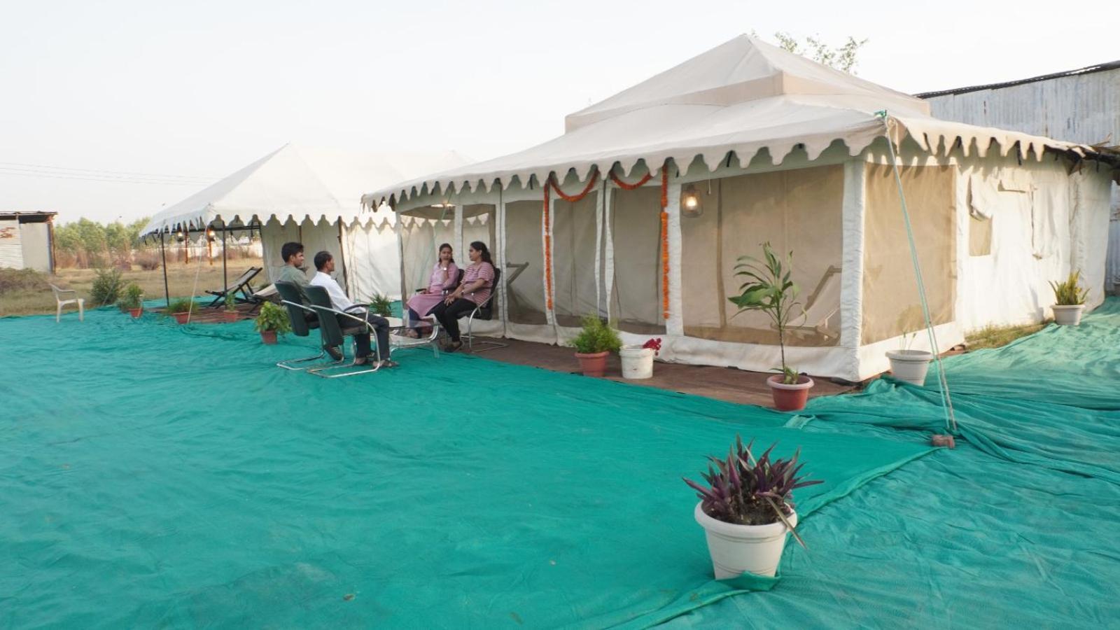 Hotel Kumbh Canvas Tent City Allāhābād Junction Exteriér fotografie